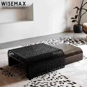 WISEMAX FURNITURE Juego de Mesa de <span class=keywords><strong>Centro</strong></span> de Acero Inoxidable de Estilo Moderno Italiano para Sala de Estar, Sofás, Mesa de <span class=keywords><strong>Centro</strong></span> para Vestíbulo de Hotel, Cafetería - Product Image 2