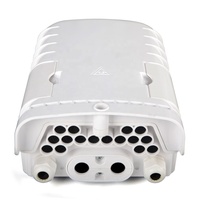 Boîtier de distribution de fibre optique ODP 16 cœurs, boîtier de répartition SC Mini PLC, boîtier terminal de fibre optique à montage mural ou sur poteau, type cassette FTTH