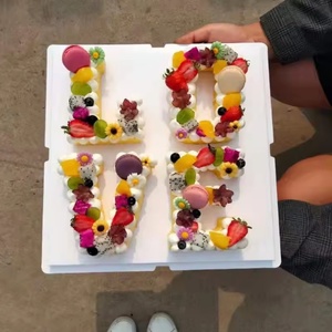 แม่พิมพ์เรซิ่นตัวอักษรขนาดใหญ่ DIY แม่พิมพ์ซิลิโคนลายจีโอดอะเกตสำหรับทำจานรองแก้ว แม่พิมพ์ซิลิโคนเรซิ่นหลากหลายแบบสำหรับทำงานฝีมือเรซิ่น - Product Image 2