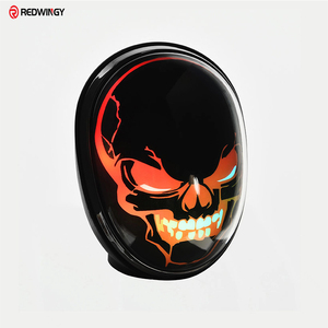 Redwingy Mini Altavoz de Diente Azul con Luz RGB, Audio de Diente Azul de Calavera, Portátil, Pequeño, Estéreo, Decoración del Hogar, Exterior, 2 Unidades, 2 Unidades, 1 Unidad - Product Image 4