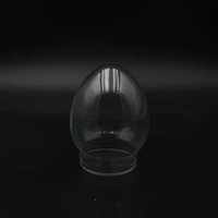 Dôme de boule à neige vide à faire soi-même, en verre transparent en forme de cône, avec résine durable, logo personnalisé pour cadeaux personnalisés
