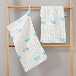 <b>Baby</b> <b>Muslin</b> Burp <b>Cloths</b> 100% Cotton Eco-Friendly Square Super Absorbent Face Washcloths for Home Bathroom Use - Product Image 2