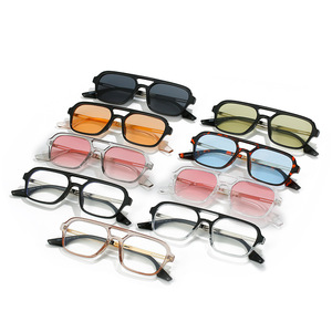 <span class=keywords><strong>Lunettes</strong></span> de soleil rétro à Double pont pour femmes, mode rose dégradé, tendances, creux léopard bleu, <span class=keywords><strong>lunettes</strong></span> de soleil pour hommes, <span class=keywords><strong>2022</strong></span> - Product Image 5