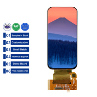 4.39 pouces 568*1210 MIPI DSI Bar Type AMOLED Display avec écran tactile Oncell 4.39 pouces 39Pin OLED LCD Module Panel Touchscreen