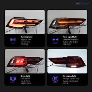 Xunbai ไฟท้าย LED <span class=keywords><strong>ต</strong></span>ิดหลังเลนส์สีแดงสไ<span class=keywords><strong>ต</strong></span>ล์ VENOM สำหรับกอล์ฟ MK8 2021-2023 12V แบบซีเคว<span class=keywords><strong>น</strong></span>เชียลเบรค CANbus - Product Image 4