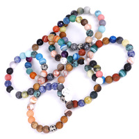 Pulsera del Universo y la Galaxia, Sistema Solar Ajustable con Ocho Planetas, Pulseras para Hombre, Cuentas de Piedra Natural Ajustables, Brazaletes de Estrellas para Mujer
