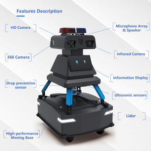 Robot de patrouille extérieur autonome pour la sécurité des clubs de nuit et le service commercial avec planification de tâches - Product Image 3