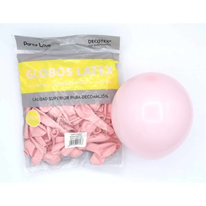 Love Party 100 <b>Pastel</b> Pink Thick Round Latex Balloons 12cm Balloon Set for Party <b>Decorations</b> for <b>Birthday</b> Mother's Day Events - Product Image 1