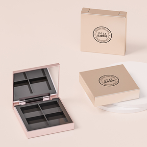 Palette d'ombres à paupières en plastique personnalisable de luxe, étui recyclable avec revêtement UV, couleur personnalisée, épaisseur de 1 mm pour les fards à paupières en poudre libre - Product Image 2