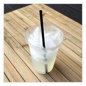 หลอดดูดน้ำขนาดใหญ่แบบม้วน 7.75 นิ้ว สีดำ โพลีโพรพิลีน เส้นผ่านศูนย์กลาง 6 มม. สำหรับงานปาร์ตี้ บรรจุ 50 แพ็ค/กล่อง 250 ชิ้น/แพ็ค - Product Image 3