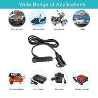 Rallonge d'allume-cigare robuste 16AWG 15 ampères pour accessoires d'alimentation de camion et de camping-car