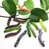 Verssagiles en plastique, insectes amusants, blagues et farces, cadeau d'Halloween, jouets pour enfants, modèles d'insectes miniatures, chenilles en plastique