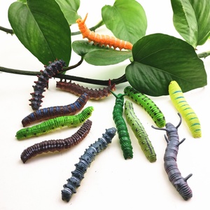Verssagiles en plastique, insectes amusants, blagues et farces, cadeau d'Halloween, jouets pour enfants, modèles d'insectes miniatures, chenilles en plastique - Product Image 2