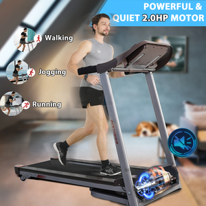 <span class=keywords><strong>Tapis</strong></span> <span class=keywords><strong>Roulant</strong></span> Elettrico Pieghevole Compatto con Inclinazione, Disponibile in Magazzino in Francia, Velocità 1-14km/h, Motore da 2HP - Product Image 2
