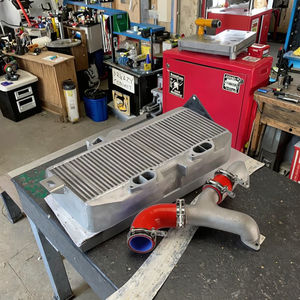 Kit de refroidisseur intermédiaire d'échangeur de chaleur en aluminium de vente chaude système de montage latéral avant pour refroidisseur intermédiaire Subaru WRX STI <span class=keywords><strong>IMPREZA</strong></span> EJ20 EJ25 - Product Image 6