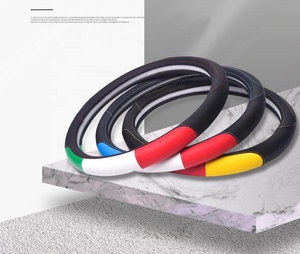 Nouvelle housse de <span class=keywords><strong>volant</strong></span> de coupe du monde de couleur assortie pour Peugeot <span class=keywords><strong>307</strong></span> 2001-2008 <span class=keywords><strong>307</strong></span> SW 2005-2008 - Product Image 4