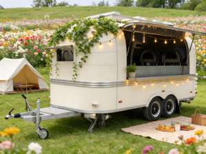 Barra Móvil para Cocteles con Máquina de Hielo Integrada, Lavavasos y Sistema de Riel de Velocidad para Mixólogos y Bartenders - Product Image 1