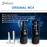 Connecteur PV Staubli MC4 Mâle et Femelle pour Panneau Solaire, Câble Solaire IP68
