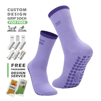 Fabricants de chaussettes de Pilates antidérapantes, design personnalisé, chaussettes de yoga mi-mollet pour femmes, antidérapantes, écologiques, chaussettes de Pilates à logo personnalisé
