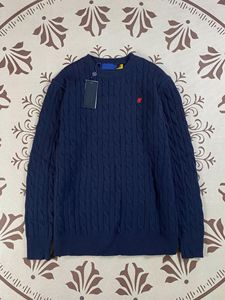 Maglione da <span class=keywords><strong>Uomo</strong></span> in Misto <span class=keywords><strong>Cotone</strong></span> con Collo Alto, Logo Ricamato, Motivo a Trecce, Caratteristica Anti-Restringimento per l'Autunno - Product Image 6