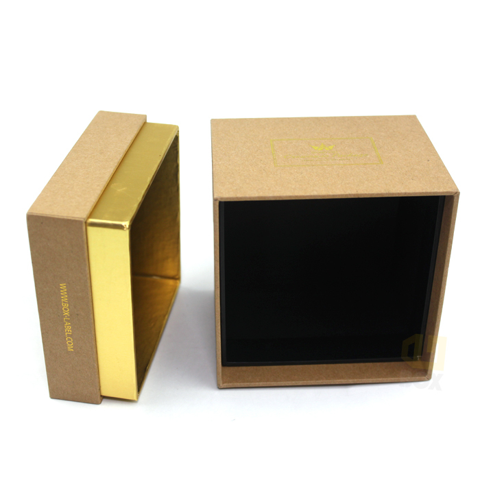 Custom eco friendly luxury High quality design candle jars rigid cardboard paper packaging gifts box with lid