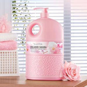 <span class=keywords><strong>Gel</strong></span> <span class=keywords><strong>douche</strong></span> exfoliant et stérilisant pour le corps au collagène et à la fragrance de <span class=keywords><strong>fleur</strong></span> de cerisier SADOER - Product Image 1