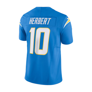 Kaus Jersey terbatas permainan sepak bola Amerika yang dijahit pemuda Justin Herbert 2025 kaus Jersey terbatas VP Jersey sepak bola terbatas - Product Image 3