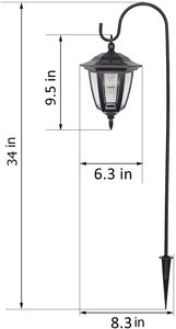 Lampes solaires pour pelouse LED IP65 résistantes à l'eau 5000K lumière du jour, lampadaire de jardin en aluminium avec détecteur de mouvement et CRI 90 - Product Image 2