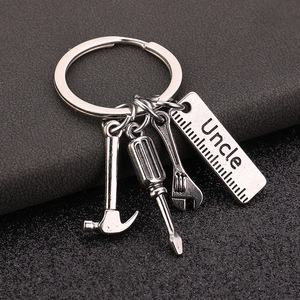 พวงกุญแจโลหะรูปเครื่องมือช่าง (ค้อน ไขควง ประแจ) สำหรับพ่อ/คุณพ่อ/คุณปู่/ลุง  งาน DIY สำหรับวันพ่อ ปี 2026  แบบเปล่าสำหรับพิมพ์ลาย - Product Image 6