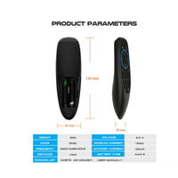 G10 G10S Pro Télécommande Vocale 2.4G Souris Sans Fil Gyroscope D'apprentissage IR pour la boîte de télévision Android HK1 H96 max X96 mini