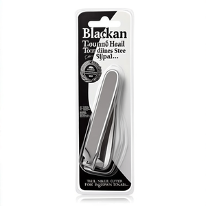 Coupe-ongles Blackan à tête ronde en acier inoxydable pour ongles épais et incarnés - Product Image 3