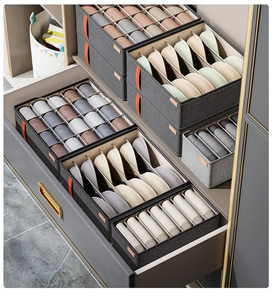 Organizador de <span class=keywords><strong>ropa</strong></span>, divisor para <span class=keywords><strong>ropa</strong></span> interior, calcetines, sujetadores, organizador de cajones para pantalones, <span class=keywords><strong>cajas</strong></span> de almacenamiento de <span class=keywords><strong>ropa</strong></span> para armario. - Product Image 4