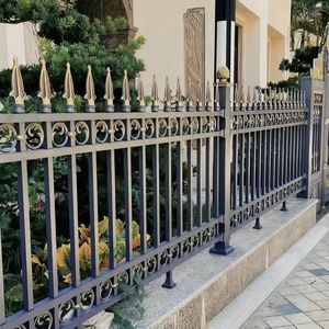 Vallas Decorativas <span class=keywords><strong>de</strong></span> Hierro Forjado y Acero Galvanizado, Fáciles <span class=keywords><strong>de</strong></span> Instalar, Diseño Moderno, Resistentes a los Rayos UV y al Agua, para Jardines y Construcción - Product Image 5
