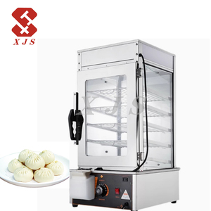 Vaporizador de alimentos para pan comercial de 5/6 capas, vaporizador de exhibición de alimentos, vaporizador eléctrico chino para bollos - Product Image 2