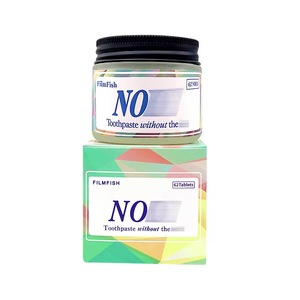 Thương hiệu tư nhân tốt nhất bán zero-chất thải thân thiện với môi màu Corrector Nước súc miệng rắn kem đánh răng máy tính bảng cho du lịch - Product Image 1