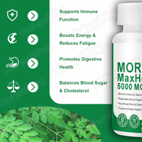 Vitahealthy MORINGA MAXHERB 5000mg Kapsul Menampilkan Formula Daun Kelor Terkonsentrasi untuk Dukungan Nutrisi Tanaman Sehari-hari