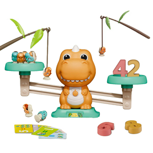 2025 צעצועים חדשים משקל ילד איזון מתמטיקה למידה מוקדם קריקטורה חינוכית דינוזאור דיג מתמטיקה אישית התאמה אישית של איזון צעצוע - Product Image 1