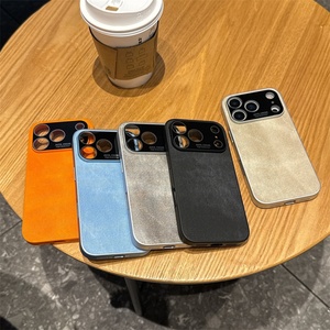 Funda de Teléfono Móvil Antideslizante con Textura de Mezclilla y Ventana Grande para iPhone 14 15 16 17 Pro Max, Protección Anticaídas - Product Image 3