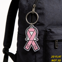 Porte-clés en acrylique Ruban Rose de Sensibilisation, Design Symbole de Genre, Accessoire de Soutien pour les Communautés de Défense de la Santé et de Solidarité
