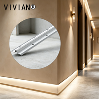 Saluran Logam VIVIAN yang Tahan Lama dengan Lubang Berlubang untuk Rangka Drywall dan Penyangga Masonry