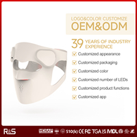 Masque facial LED populaire 850 660 630 605nm Thérapie photonique à lumière rouge Soins de la peau Masque facial 3D avec sangle réglable