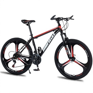 Vélo de montagne <span class=keywords><strong>MINGU</strong></span> 24/26/27 pouces avec frein à disque, fourche à ressort, cadre en acier à haute teneur en carbone, vélo à vitesses variables pour hommes et femmes - Product Image 1