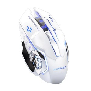 FV-W502 White Wireless Gaming <b>Mouse</b> With Rechargeable Battery Led Light Professional Esports Shooter - Product Image 1