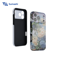 Coque de téléphone personnalisée par sublimation, magnétique, en PC+TPU 2-en-1, brillante, anti-traces de doigts, faible MOQ pour iPhone 17 Pro Max Samsung S25