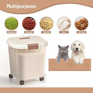 Wholesale Home and Kitchen Products 5/10/15/25kg <b>Rice</b> <b>Storage</b> Box Bucket Moisture Proof Food Grains Containers with Lids - Product Image 3