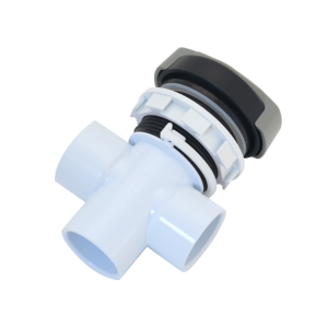 Vanne de dérivation à 2 voies portable en plastique moderne pour spa, modèle HT-B331-5 gris, avec 40 jets pour cascade de spa - Product Image 2