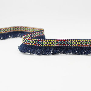 Frange di nappine corte in poliestere da 3cm per decorazioni all'ingrosso - Product Image 6