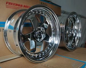 Rines <span class=keywords><strong>de</strong></span> Aluminio Cromado para Automóvil <span class=keywords><strong>de</strong></span> Pasajeros Freedom Dream <span class=keywords><strong>de</strong></span> 18 Pulgadas, 5 Orificios, 5x114.3, ET30, Tamaños Escalonados, Precio <span class=keywords><strong>de</strong></span> Fábrica en China - Product Image 6