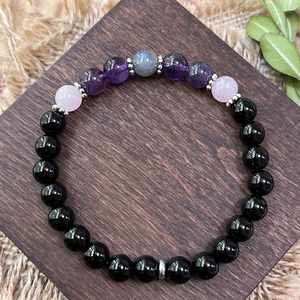 Pulsera de Piedra Natural con Cuentas de Vidrio Coloridas, Bienestar Holístico, Embalaje Seguro para Exportación, Descuento al por Mayor para Mayoristas - Product Image 3