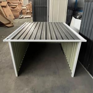 Maison <span class=keywords><strong>abri</strong></span> <span class=keywords><strong>de</strong></span> <span class=keywords><strong>jardin</strong></span> APEX toit métal tondeuse à gazon Garage <span class=keywords><strong>pour</strong></span> porte charnière bon marché gris hangars <span class=keywords><strong>de</strong></span> stockage 5X4 FT - Product Image 2